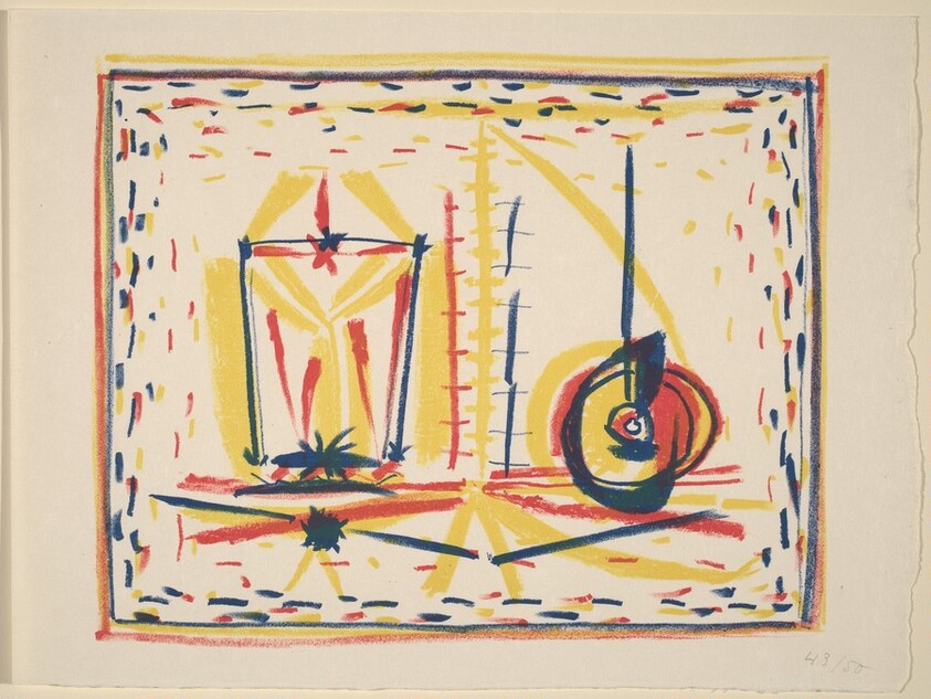 Compostion au verre et a la pomme (Composition with Glass and Apple)