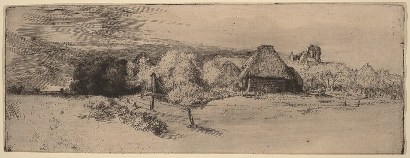 Landscape with Trees, Farm Buildings and a Tower