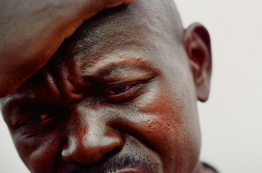 Uwikijije Jean Damascene at a “Solidarity Camp” in Rwanda