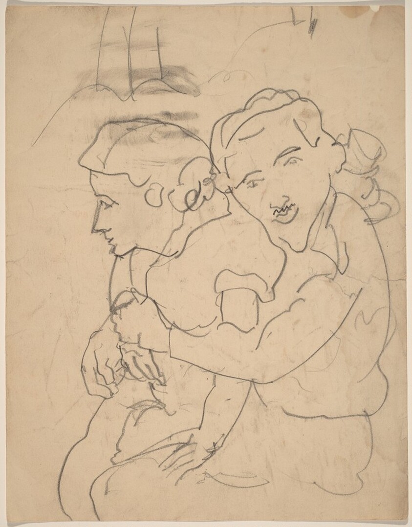 Seated Man and Woman