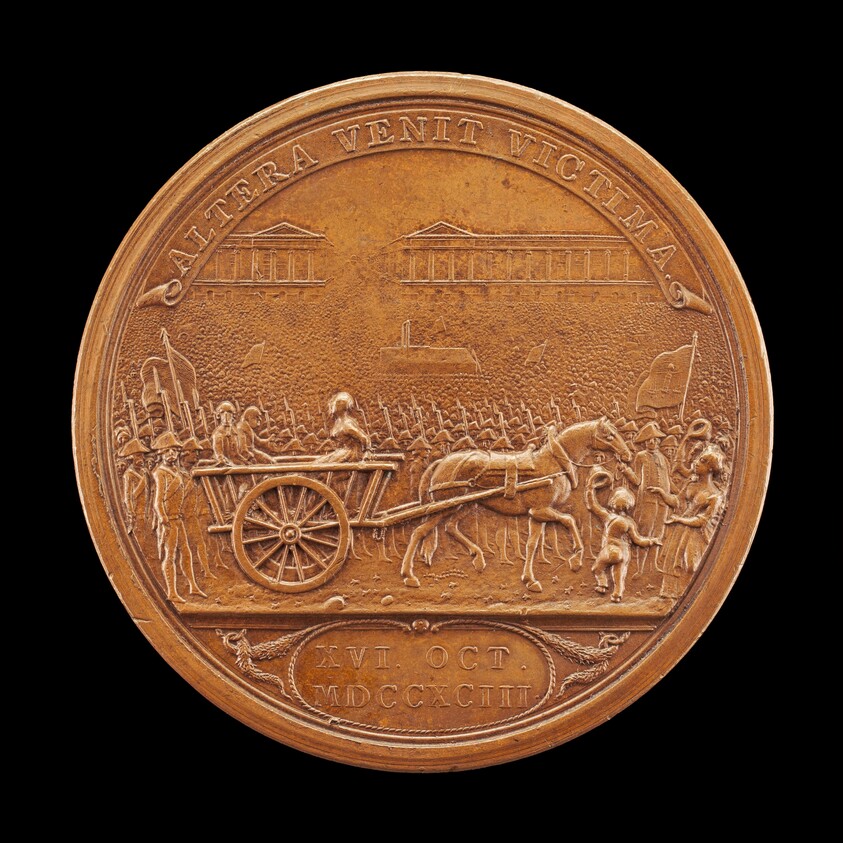 Queen Marie-Antoinette Led to the Guillotine [reverse]