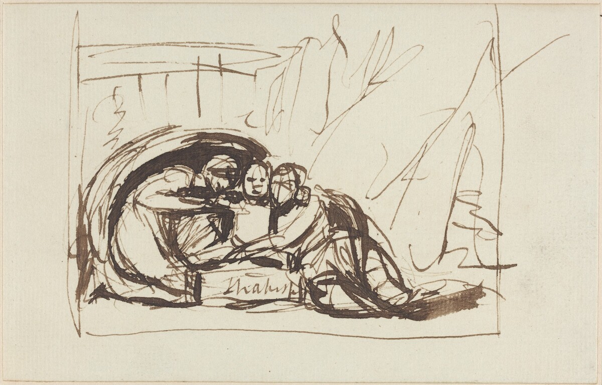 The Infant Shakespeare Nursed by Comedy and Tragedy