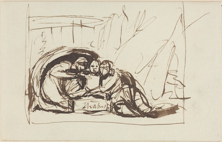 The Infant Shakespeare Nursed by Comedy and Tragedy