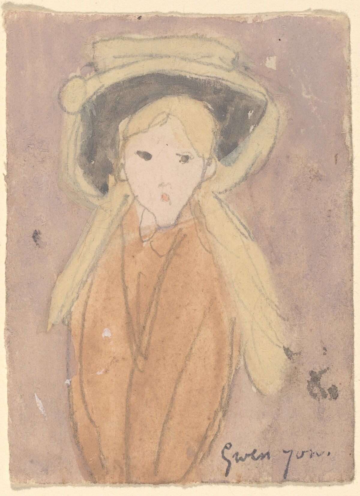 Little Girl with a Large Hat