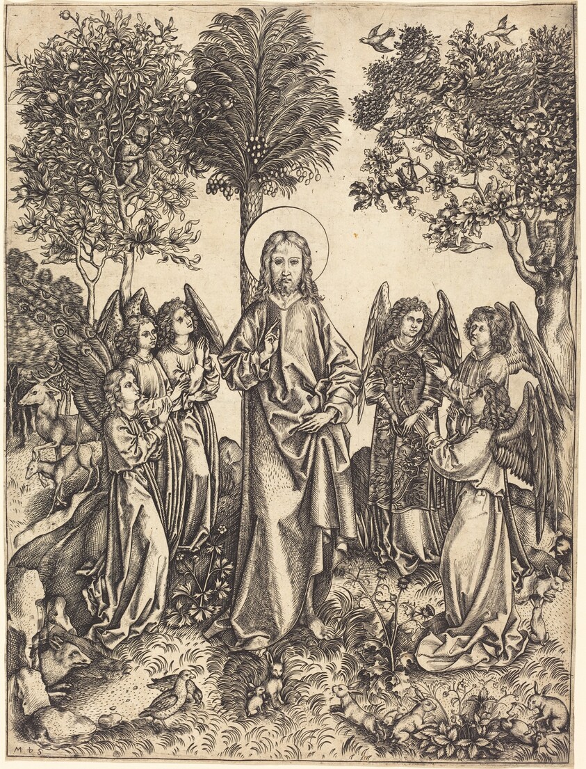 Christ in the Wilderness Served by Angels