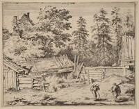 Three Cottages, Allart van Everdingen, probably c. 1645/1656