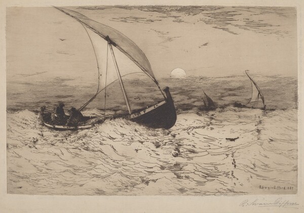 Neapolitan Fishing Boats Returning Home