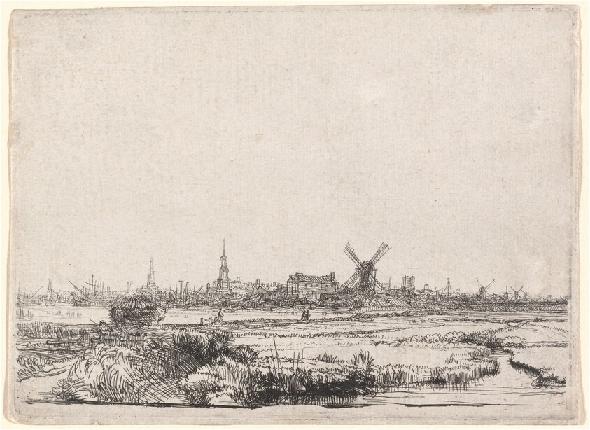 View of Amsterdam from the Northwest