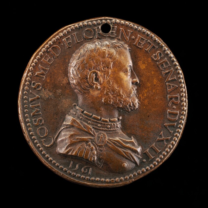 Cosimo I de' Medici, 1519-1574, 2nd Duke of Florence 1537, later Grand Duke of Tuscany [obverse]