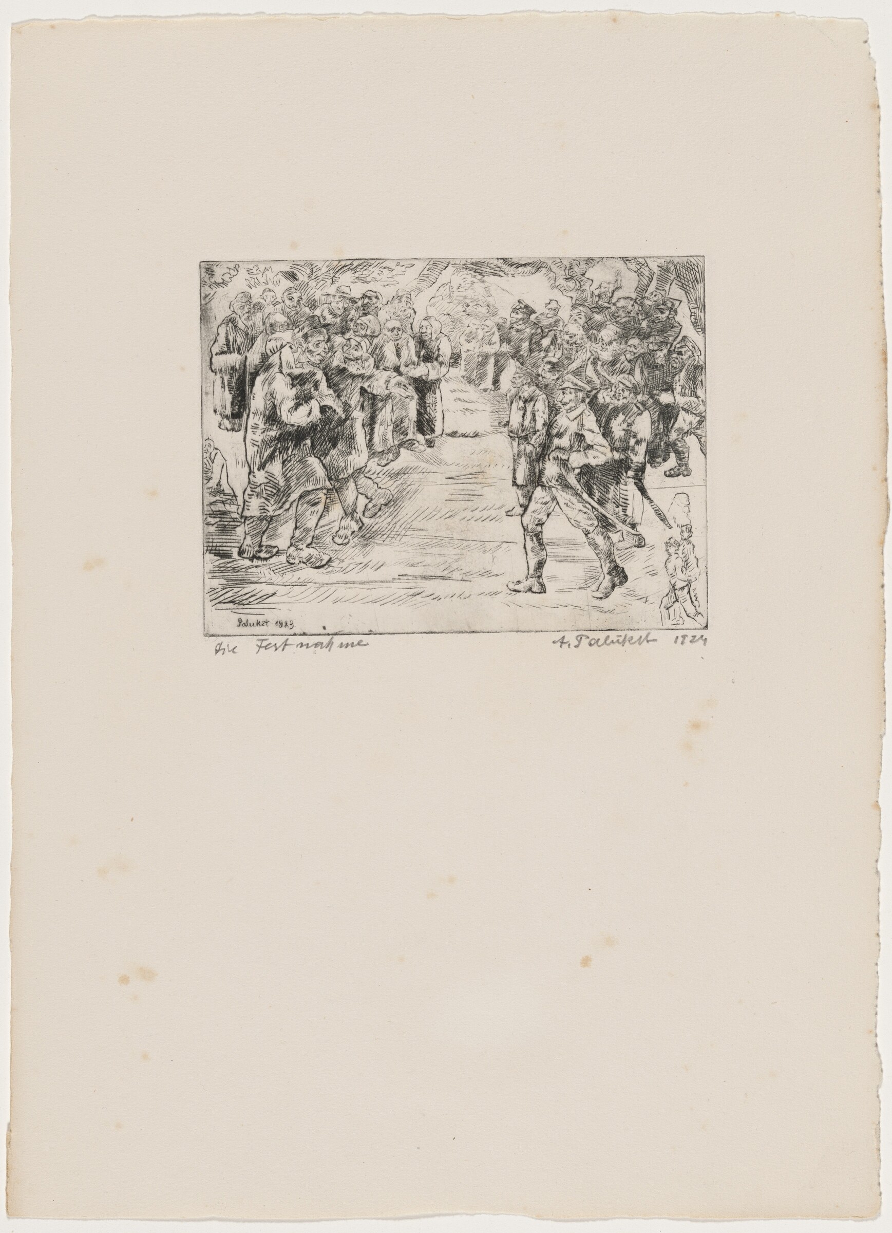 Die Festnahme, Abraham Palukst, 1923/1924