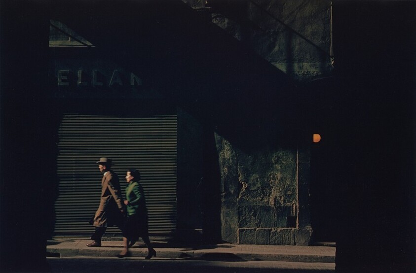 Couple Walking Down Street, Venice