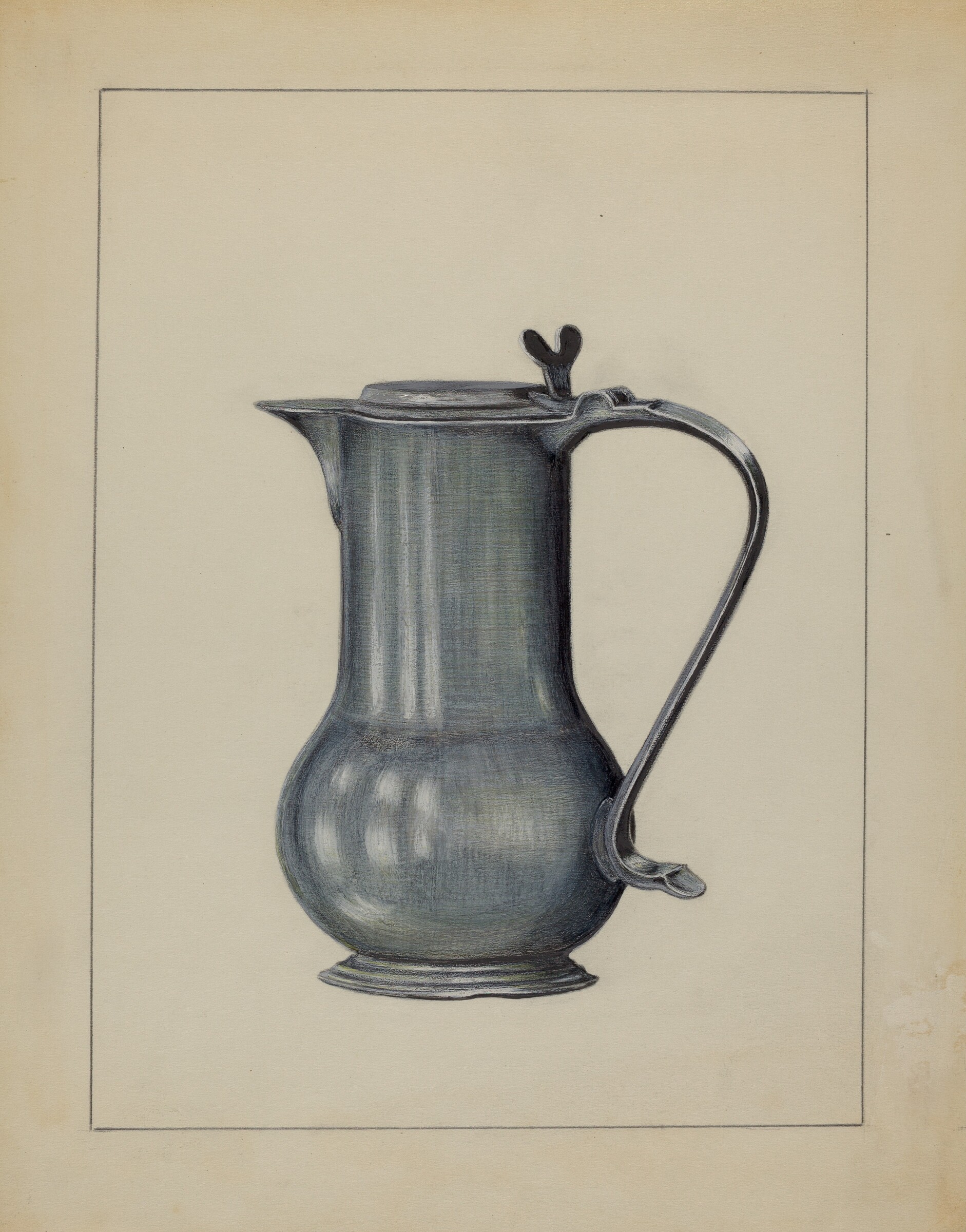 Pewter Coffee Pot, Holger Hansen, 1936