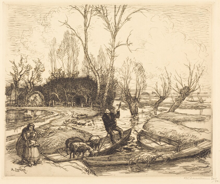 In the Deluged Marsh - The Shepherd (Au marais inonde - Le berger)
