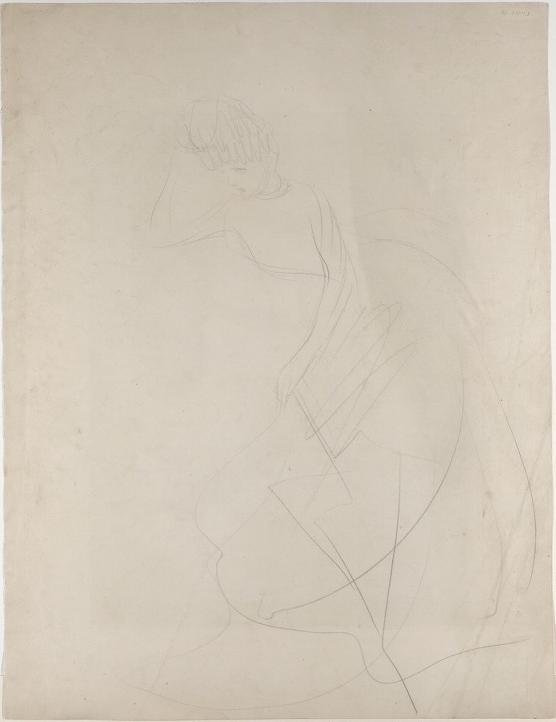 a) La Nouvelle Parisienne (25); b) Seated Woman, Jacques Villon, 1902