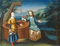 Christ and the Woman of Samaria, American 18th Century, c. 1720/1740
