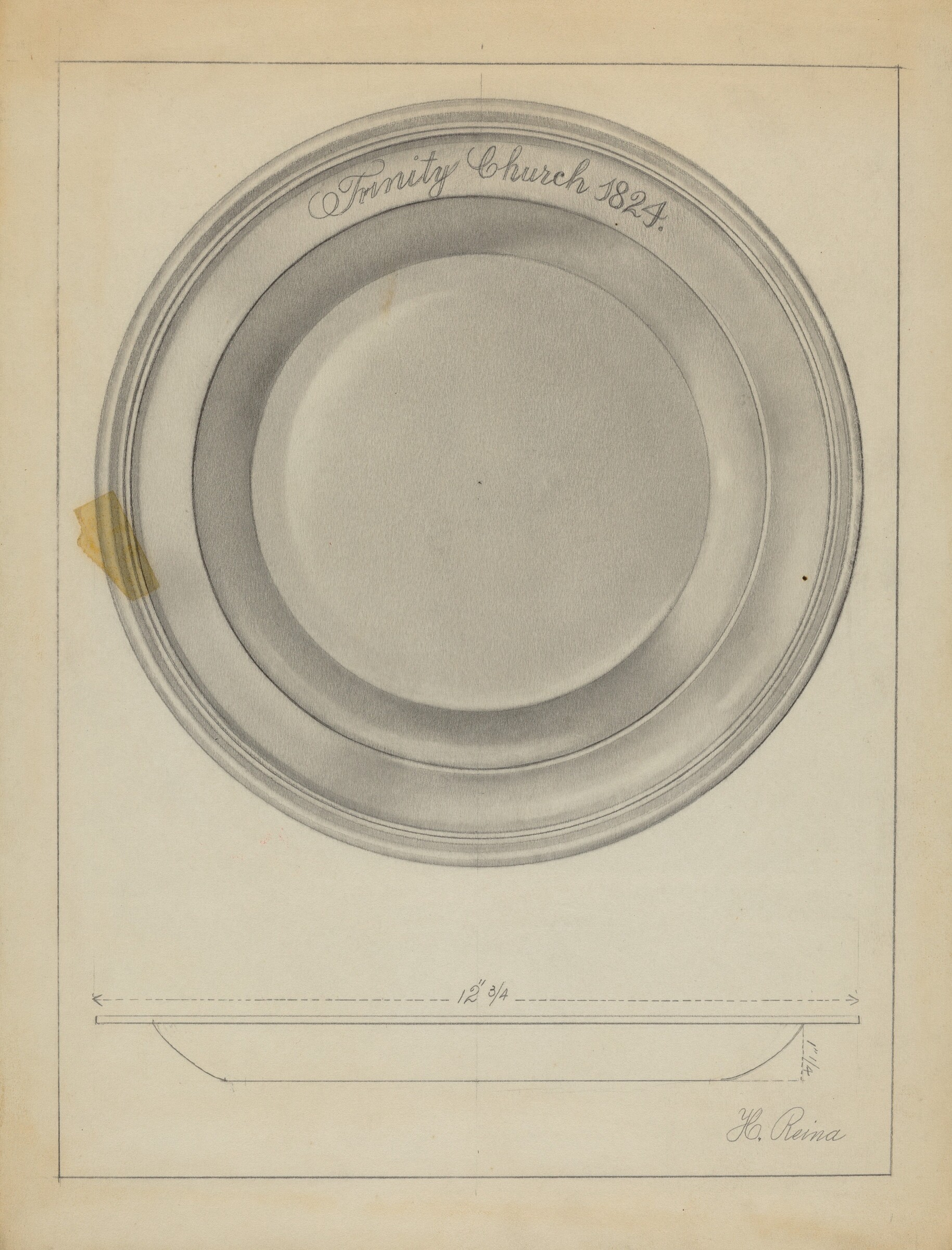Silver Baptismal Basin, Horace Reina, 1935/1942
