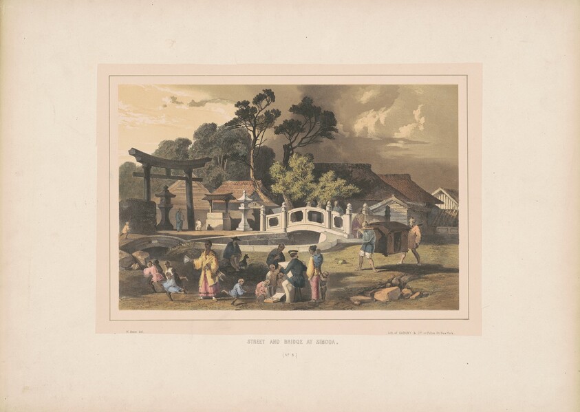 Street and Bridge at Simoda