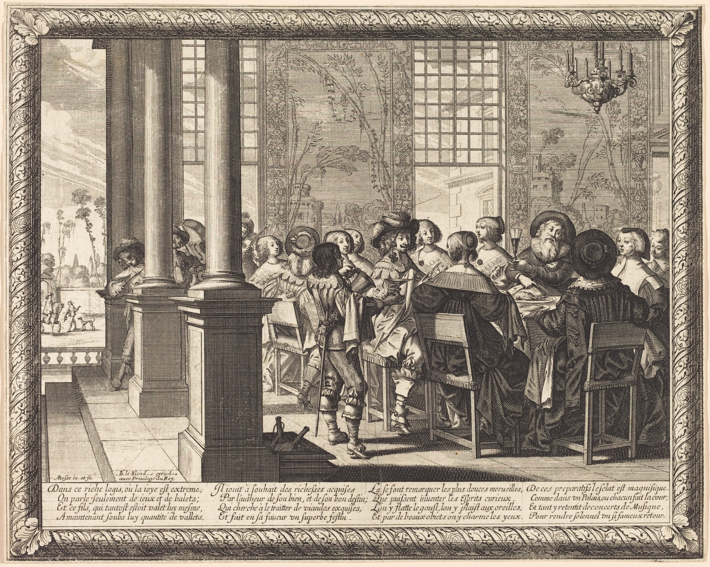 The Feast Celebrating the Return of the Prodigal Son, Abraham Bosse