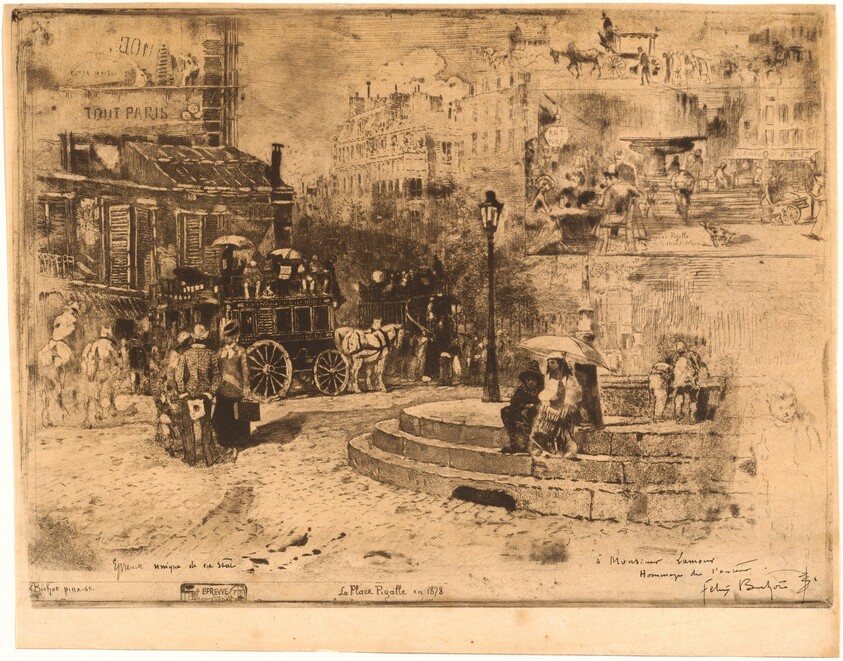 La Place Pigalle en 1878 (Place Pigalle in 1878)