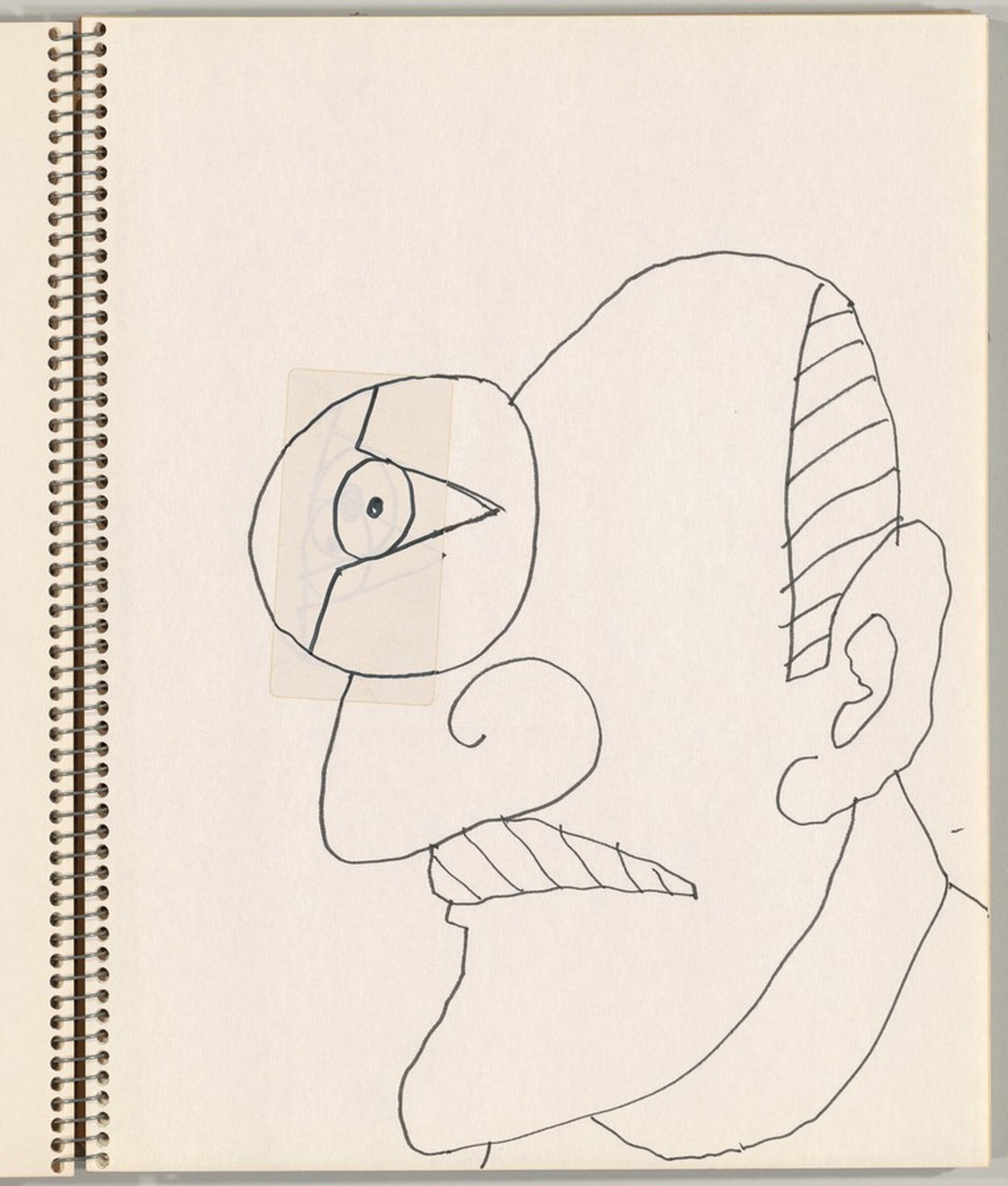 Self-Portrait in Profile, Saul Steinberg, c.1986/1995