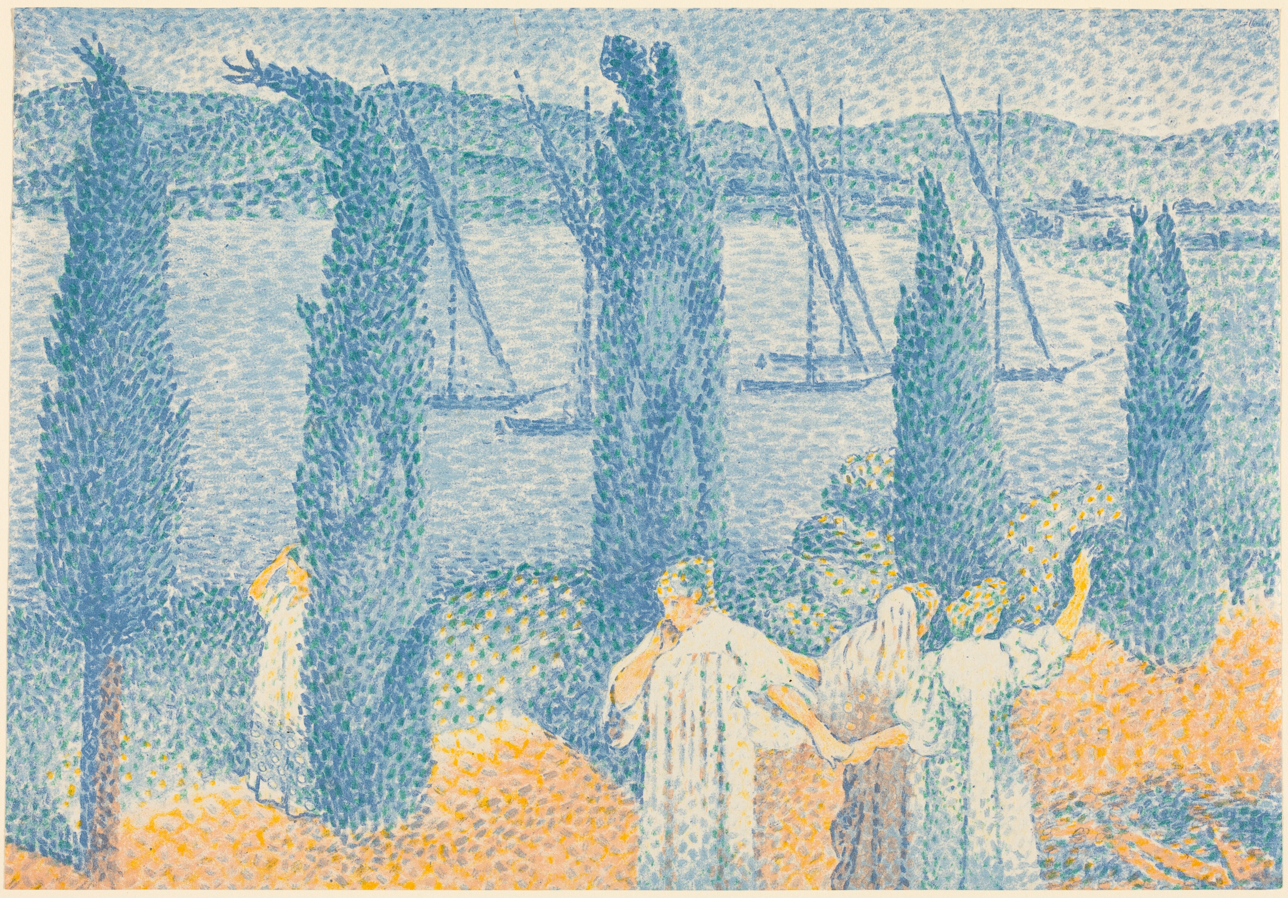 Henri Edmond Cross、AVANT L'ORAGE,LA BAIG Henri Edmond Cross、AVANT L'ORAGE,LA BAIG 絵画