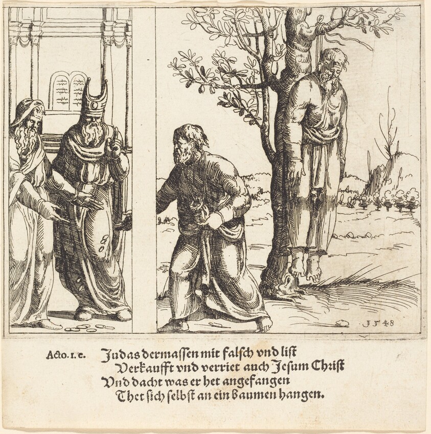 Judas Returns the Thirty Pieces of Silver