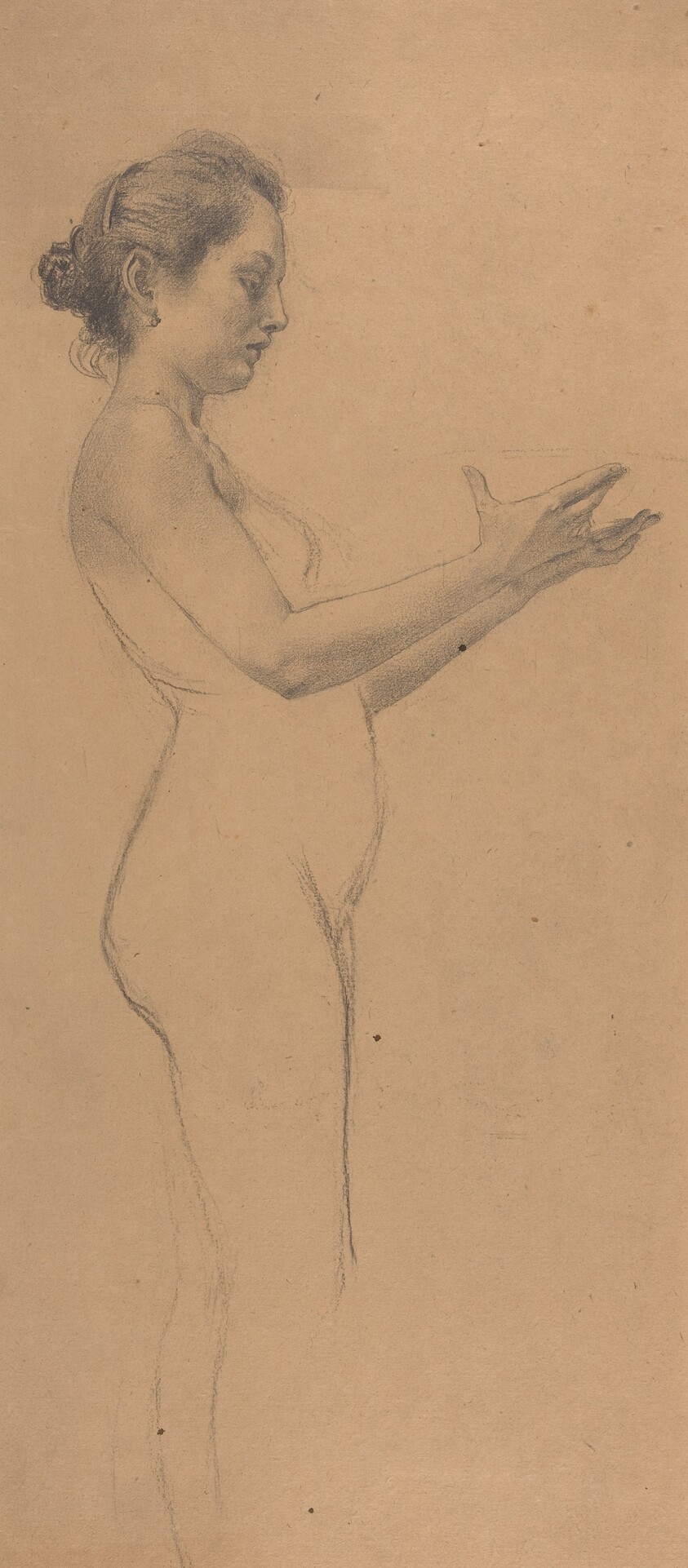 Female Nude with a Platter