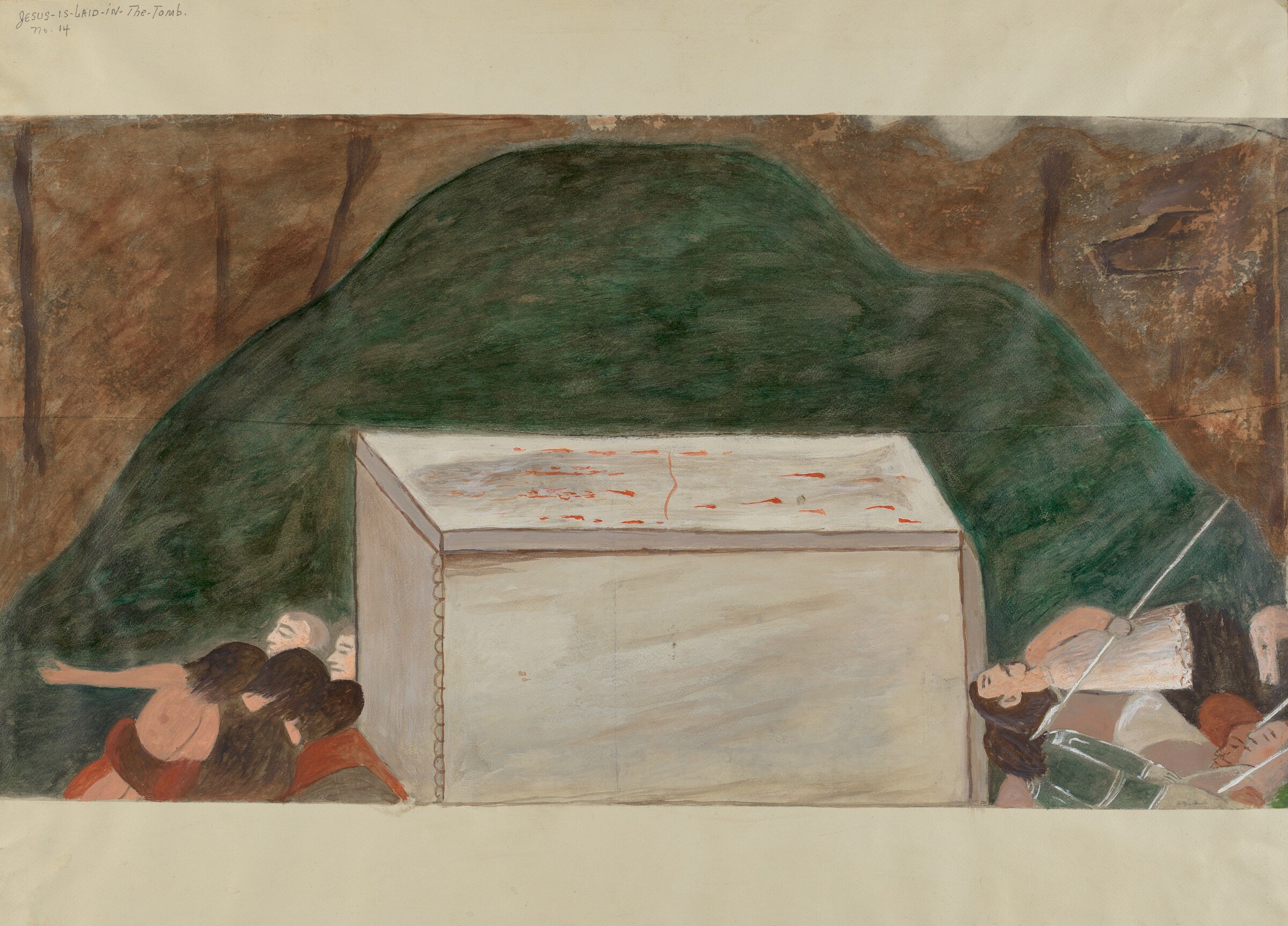 Station of the Cross No. 14: "Jesus is Laid in His Tomb", William Herbert, c. 1936