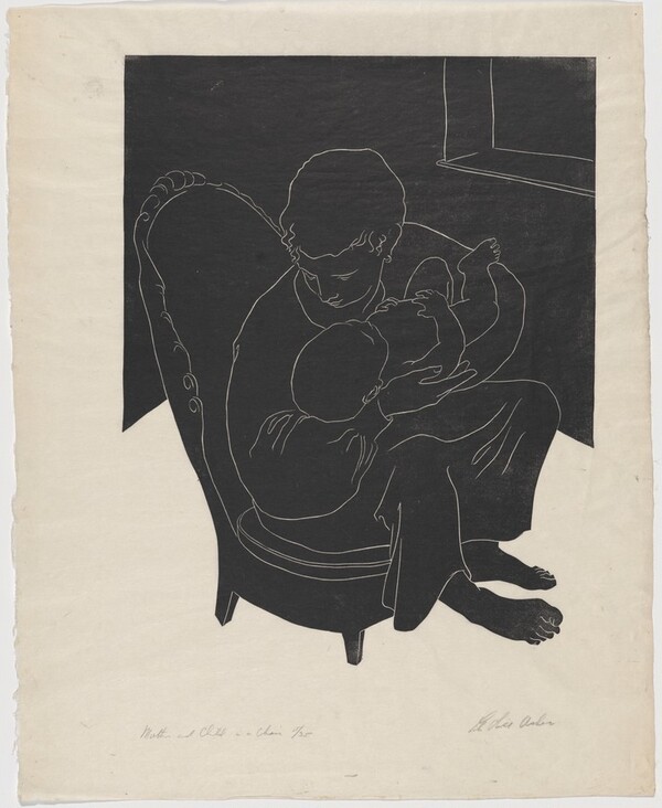 Mother and Child in a Chair