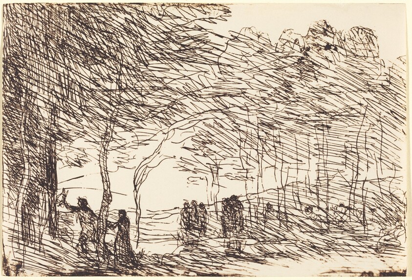 Orpheus Leading Eurydice (Orphee entrainant Eurydice)