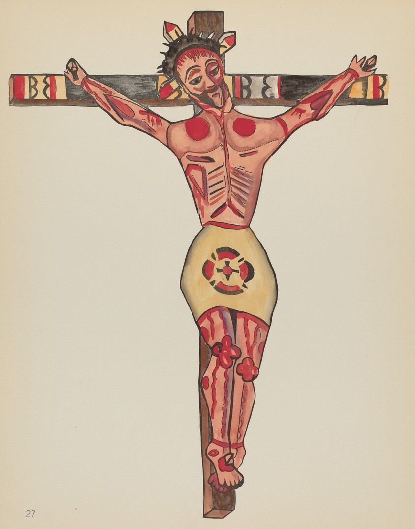 Plate 27: Christ Crucified: From Portfolio "Spanish Colonial Designs of New Mexico"