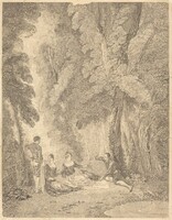 La colation, Jean Moyreau after Antoine Watteau, c. 1729