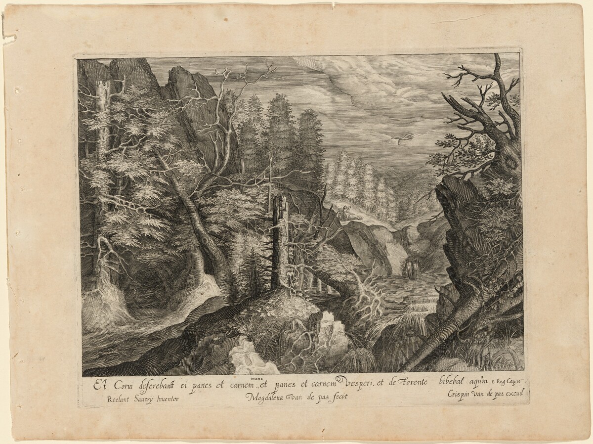 Landscape with Mountains, a River, and Elijah and the Raven
