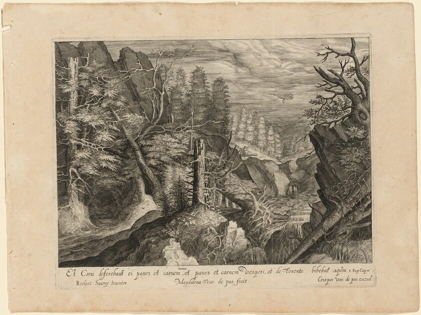 Landscape with Mountains, a River, and Elijah and the Raven