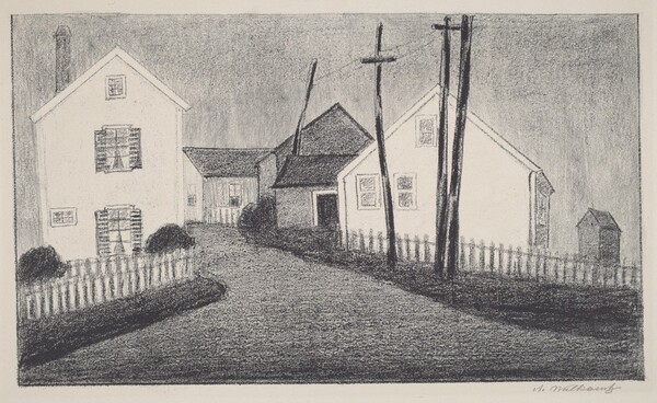 Houses at a Street Corner