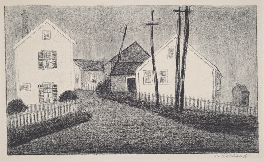 Houses at a Street Corner