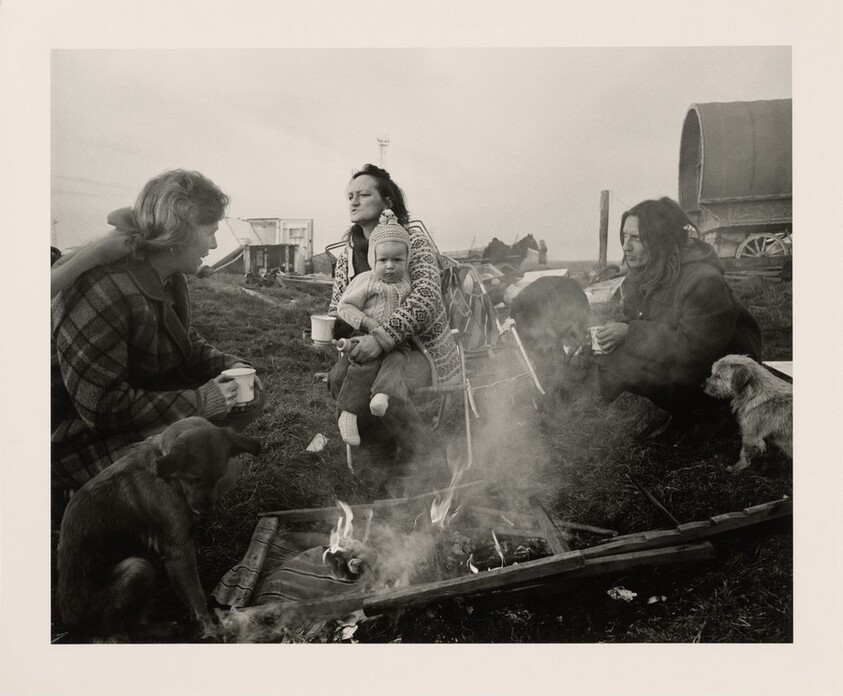 Margaret, Rosie, and Val, Seacoal Camp, Lynemouth, Northumberland