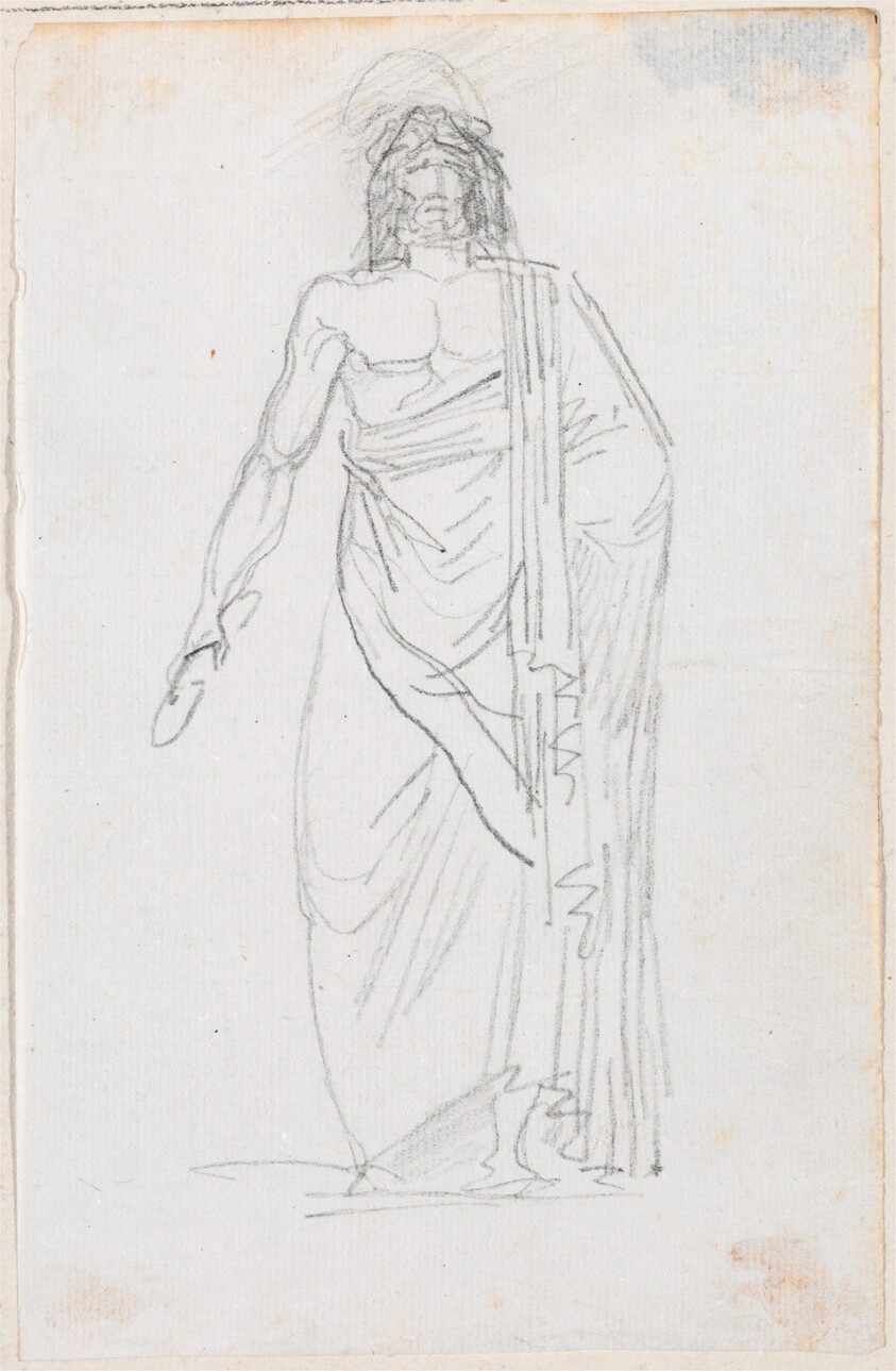 Statue of Zeus Holding a Thunderbolt