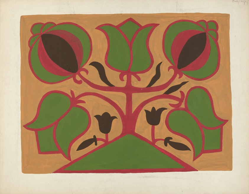 Study for Proposed Portfolio "Decorated Chests of Rural Pennsylvania"