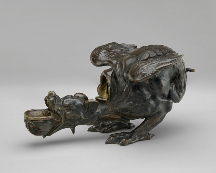 Oil Lamp in the Form of a Winged Monster