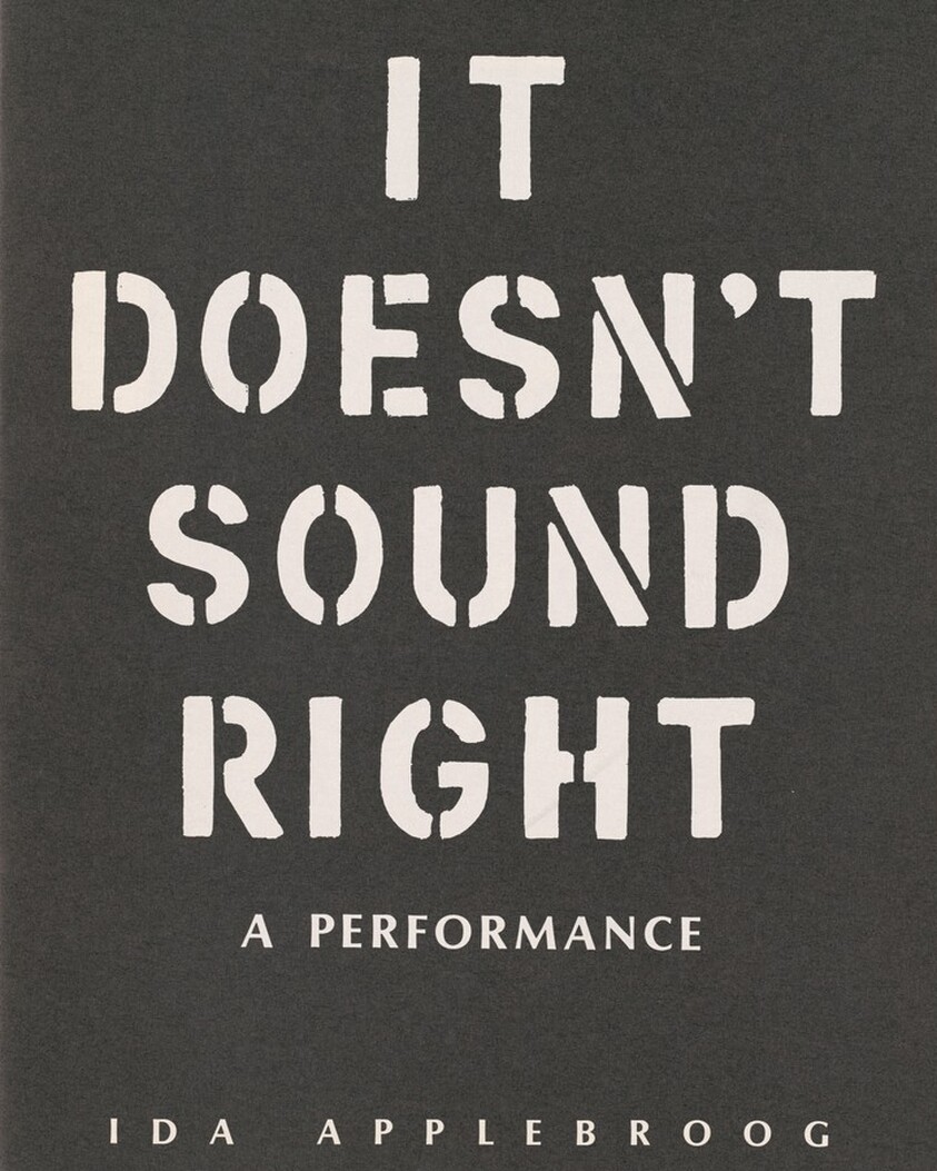 A Performance: It Doesn't Sound Right