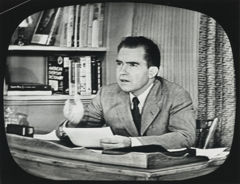 Title from caption on object: “Nixon Explains”