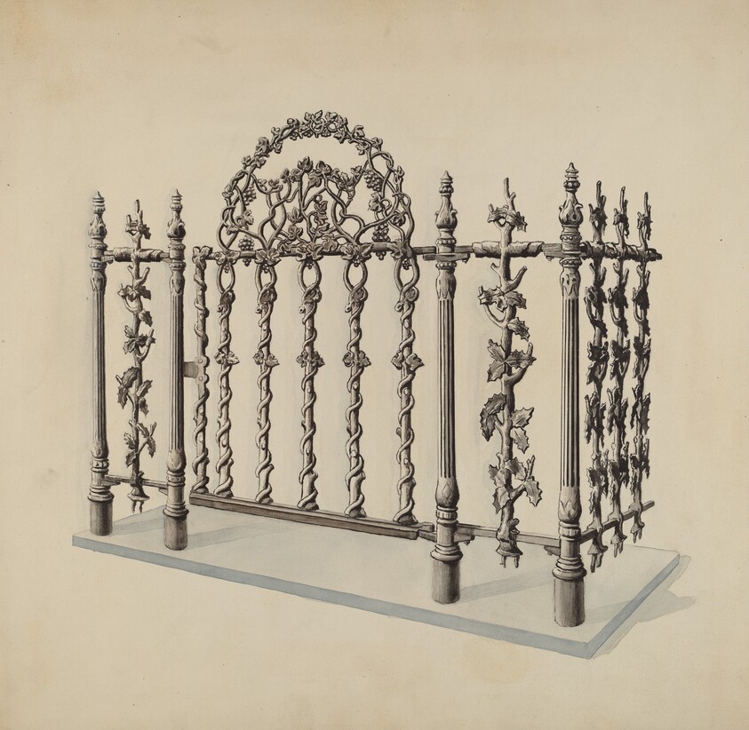 Cast Iron Gate and Fence