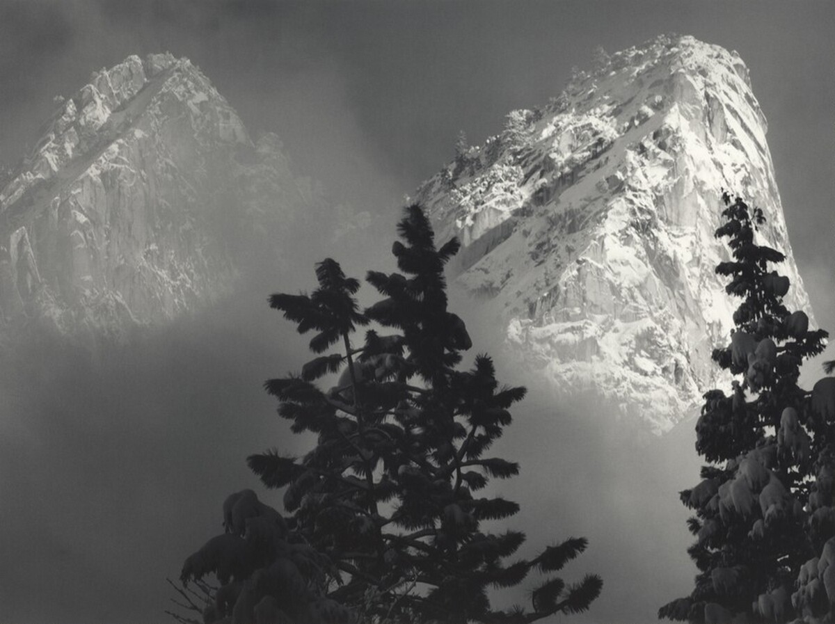 Eagle Peak and Middle Brother, Winter, Yosemite National Park, California