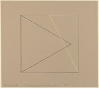 Two Triangles within a Square #2, Robert Mangold, 1975