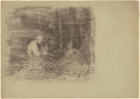 Farmers Shucking Corn [recto], Enoch Wood Perry, Jr., c. 1870-1880