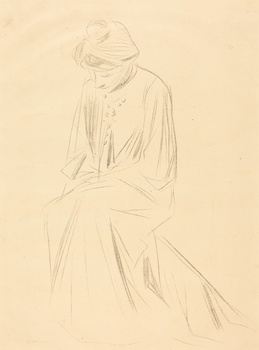 Etude de femme assise (Study of a Seated Woman)