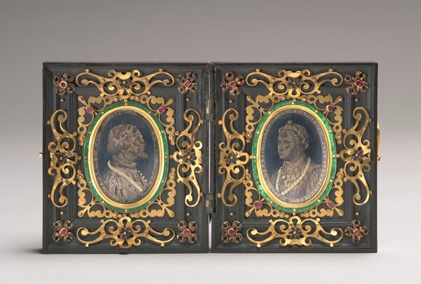 Diptych with Portraits of Gian Galeazzo Visconti, First Duke of Milan, and His Wife Caterina di Bernabὸ Visconti