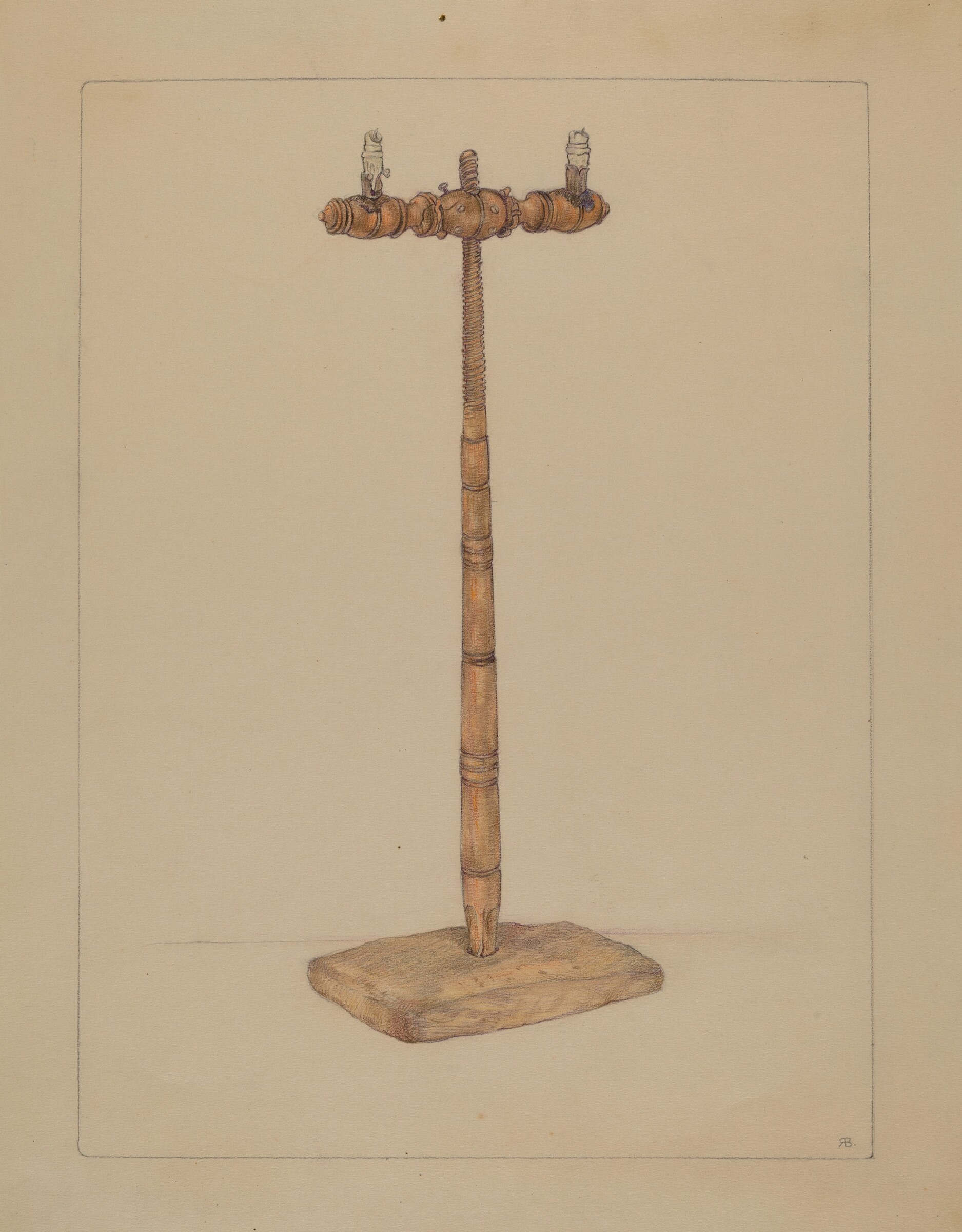 Candlestand, Rosa Burger, c. 1936
