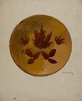 Pa. German Pie Dish, Eugene Shellady, 1936